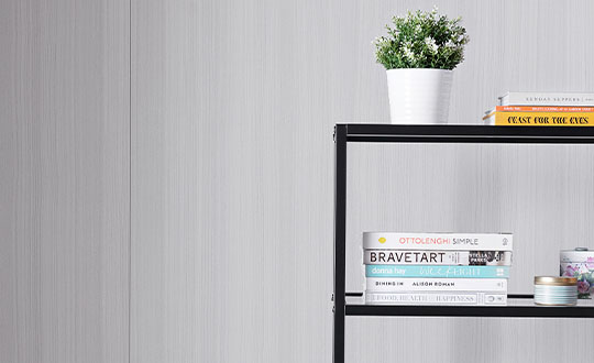 5784 NG Ashwood Bone retail wall with bookshelf