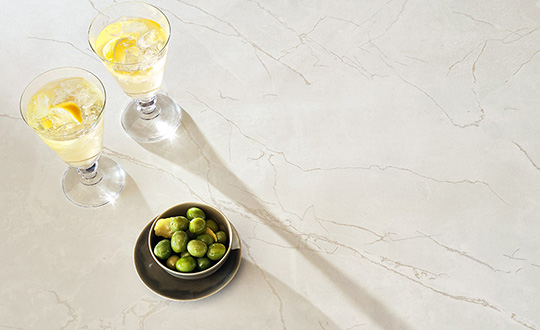 silver veined white marble