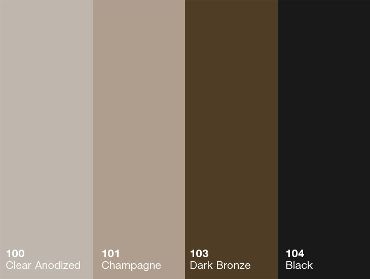 Hardstop trim profile colors
