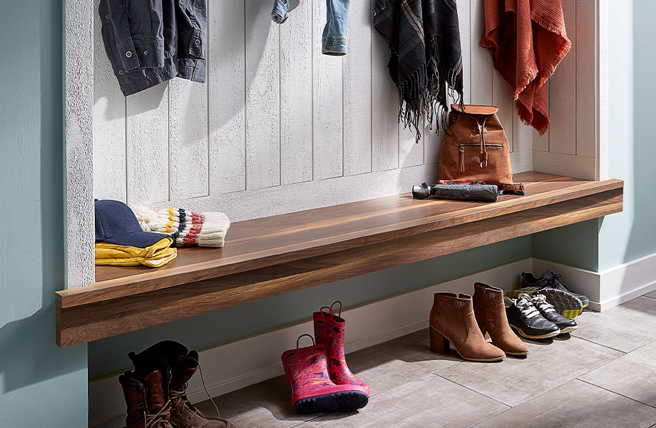 Wide Planked Walnut design imparts the feeling of length to evoke the size and grandeur of American Walnut forest giants. With strong color banding and the implied strength of natural hardwoods, this pattern stands completely on its own, just like the treasured walnut trees it emulates.